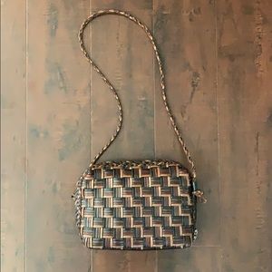 Vintage 90s CEM Brand Tri-color Leather Bag